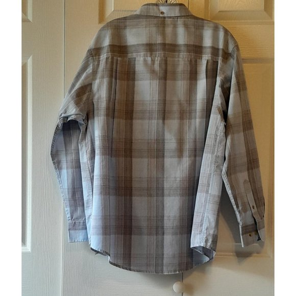 Men's Plaid Haggar Shirt Size M - Picture 2 of 4